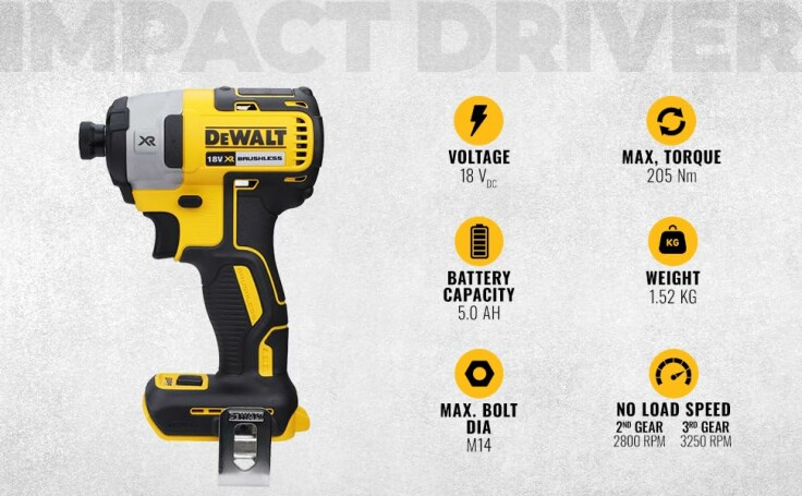 DEWALT DCF887N XR impact driver in action, showcasing its performance.