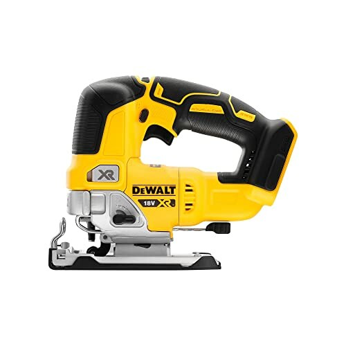 DeWalt cordless jigsaw with black and yellow design