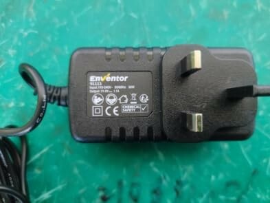 Envetor power adapter with plug and cable